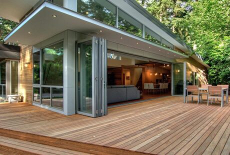 bi-folding glass doors